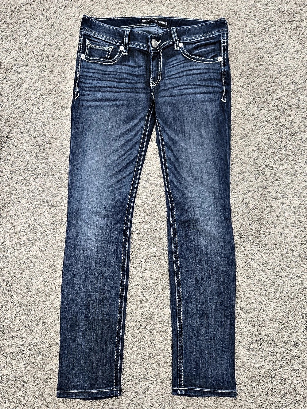 Express Stella Low Rise Skinny Jeans 4R